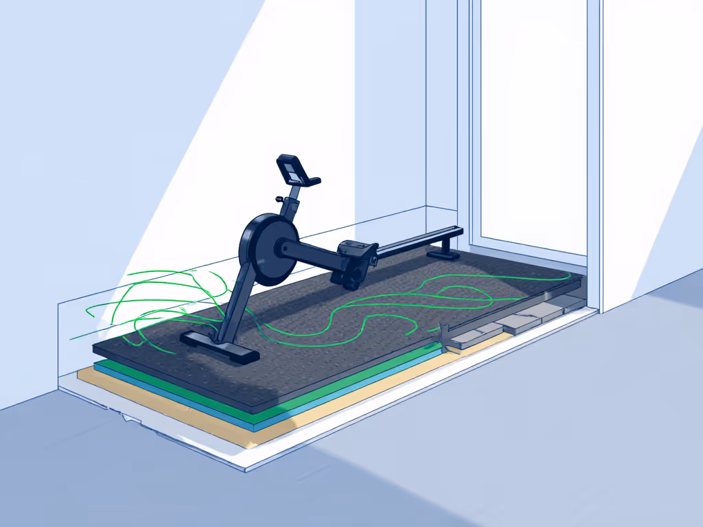 apartment_rower_vibration_isolation_diagram