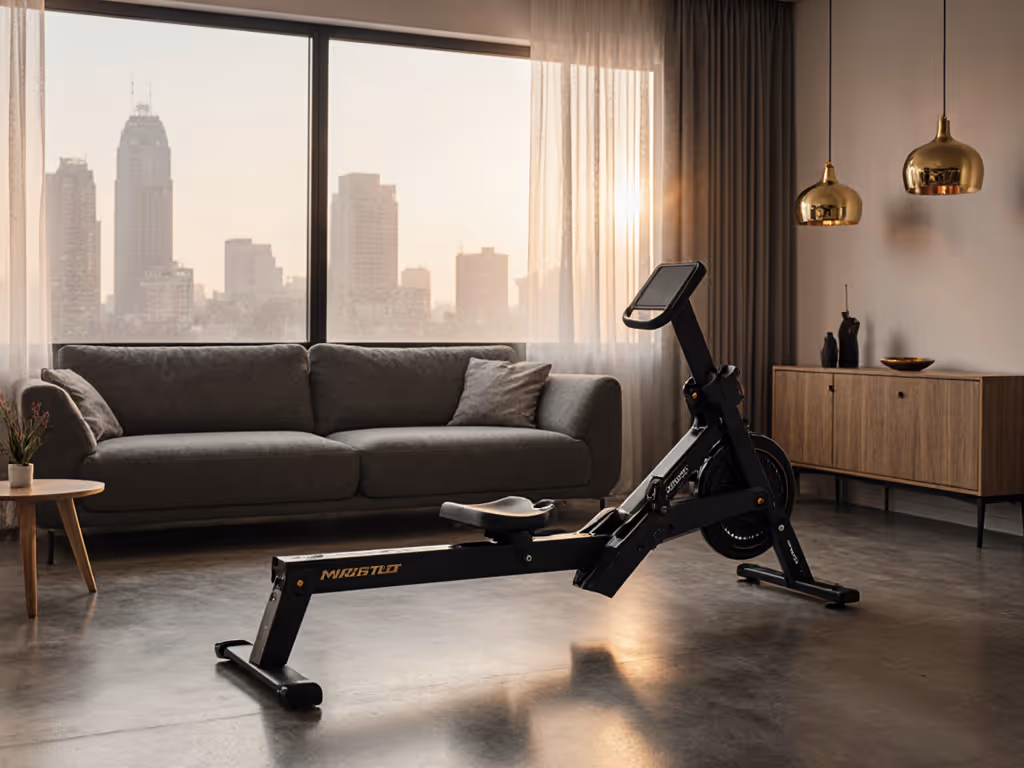 Compact Rowing HIIT: Silent Fat-Burning Workouts at Home